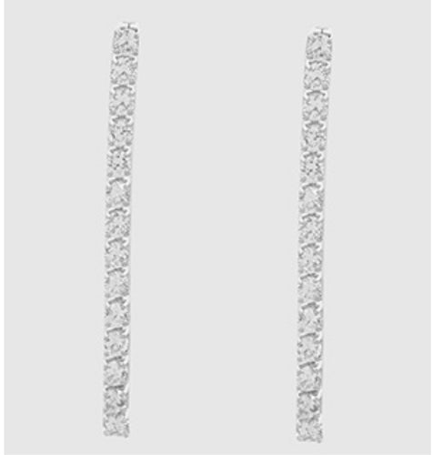 Josie Cubic Zirconia Linear Drop Earrings