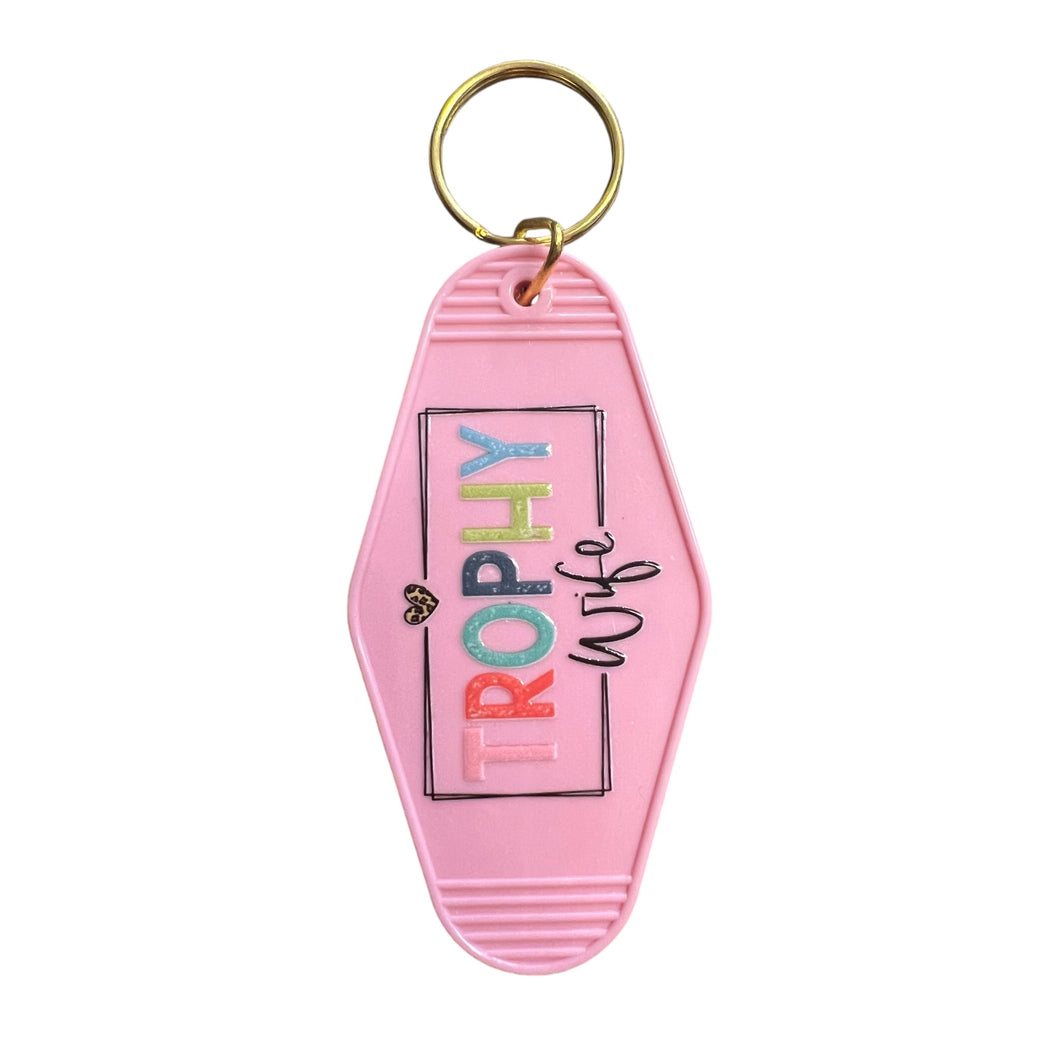 Trophy Wife Motel Keychain