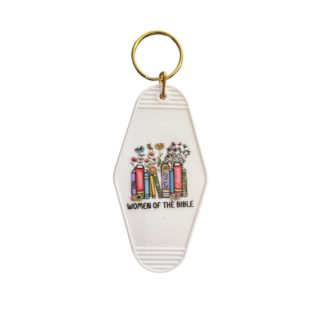 Women Of The Bible Motel Keychain