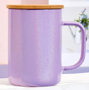 17oz Glass Solid Color Coffee Mug