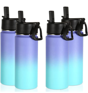 Kids 16oz Water Bottle with Straw Lid