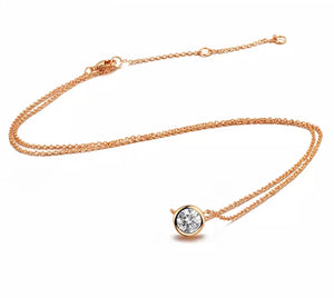 Arielle Rose Gold Crystal Necklace