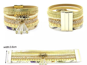 Gabriella Leather  Bracelet