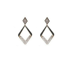 Diamond Shape Statement Earrings