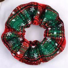 Load image into Gallery viewer, Noel Plaid Scrunchies