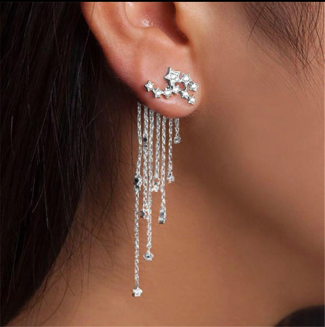 Shining Star Tassel Earrings