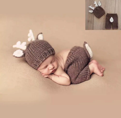 Deer Newborn Photography Outfit