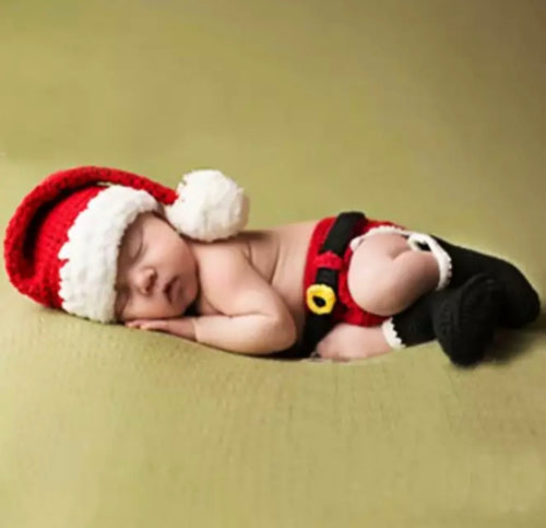 Santa-Christmas Newborn Photography Outfit