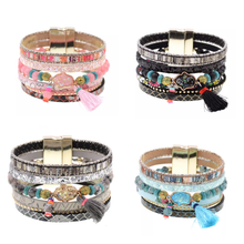 Load image into Gallery viewer, Madison Bohemian Multi-Strand Magnetic Bracelet