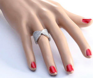 Crystal Bow Design Ring