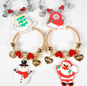 Kids Gold & SIlver Spring Style Christmas Charm Bracelets