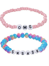 Load image into Gallery viewer, OMG Stretch Colorful Stackable Bracelets