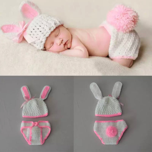 Girl Bunny  Newborn Photography Outfit