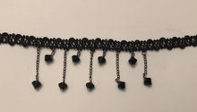 Load image into Gallery viewer, Annalise Black Choker with Beads
