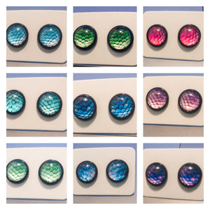 Fish Scale Collection-10mm Studs