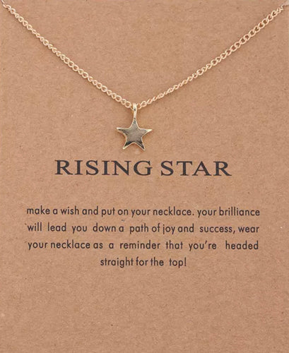 Inspirational: Rising Star Gold Necklace