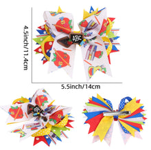 Load image into Gallery viewer, ABC Back To School Hair Bow