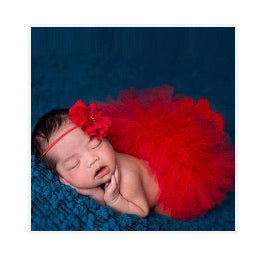 Newborn Baby Girl Tutu & Headband Photography Outfit