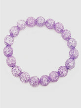 Load image into Gallery viewer, Purple Resin Ball Stretch Bracelet