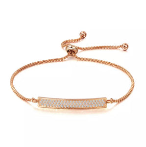 Alison Rose Gold Bar Bracelet