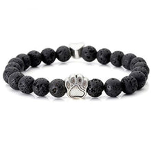 Load image into Gallery viewer, Paw Print and Heart Beaded Bracelet