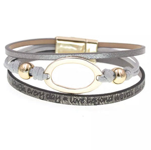Liz Multi-Strand Leather Bracelet