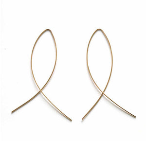 Quinn Long Wire Fish Earrings
