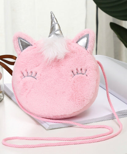 Light Pink Unicorn Cross Body Bag For Little Girls