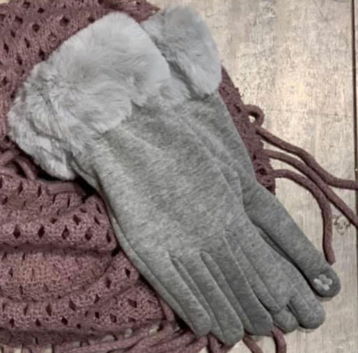 Vanessa Soft Gray Gloves