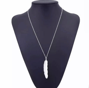 Linda Long Feather Necklace