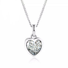 Load image into Gallery viewer, Rachel White Gold Heart Necklace