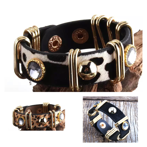 Stacey Faux Fur Cuff Bracelet