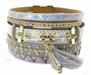 Bella Multi-strand Leather  Bracelet