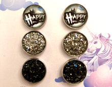 Load image into Gallery viewer, Halloween Druzy Earring Sets-12mm