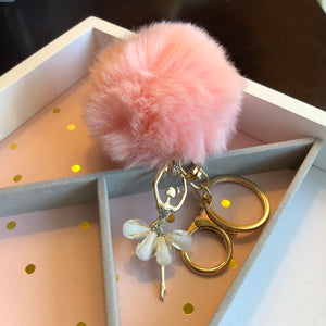 Candace Pom Pom Ballerina Keychain/ Bag Charm