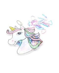 Unicorn Pouch with Color Hair Rubber Bands