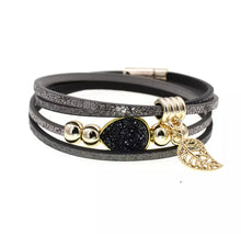 Load image into Gallery viewer, Lucy Bohemian Leather Wrap Bracelet