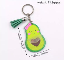 Load image into Gallery viewer, Girl Avocado Keychain