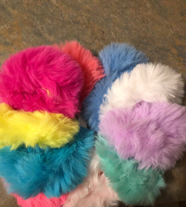 Fuzzy Scrunchies-Set of 10