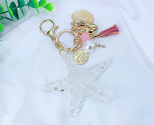 Load image into Gallery viewer, Transparent Starfish Keychain/ Bag Charm