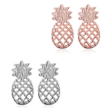 Load image into Gallery viewer, Metallic Pineapple Stud Earrings