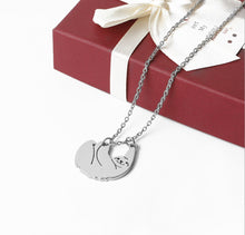 Load image into Gallery viewer, Silver Sloth Charm Necklace