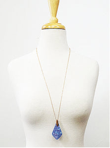 Lina Rhombus Diamond Shape Necklace