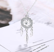 Load image into Gallery viewer, Dream Catcher Silver Necklace