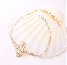Load image into Gallery viewer, Gold Pineapple Ankle Bracelet