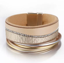 Load image into Gallery viewer, Calista Leather Magnetic Bracelet
