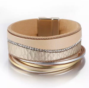 Calista Leather Magnetic Bracelet