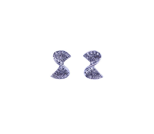 Crystal Bow Stud Earrings