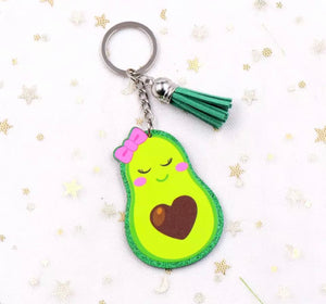 Girl Avocado Keychain