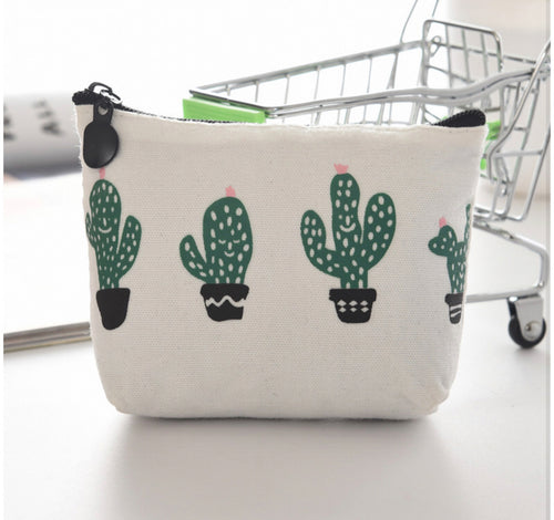 Four Cacti Coin Purse